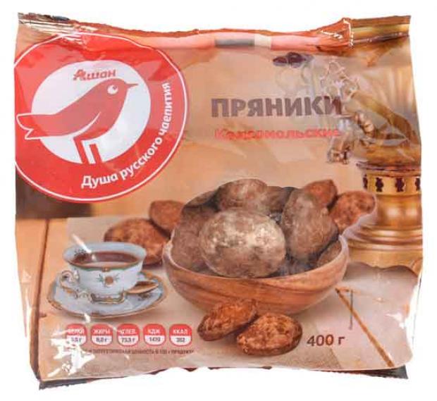 

Пряники АШАН Комсомольские, 400 г