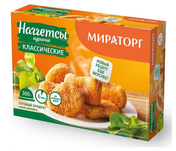 Наггетсы куриные Мираторг классические, 300 г