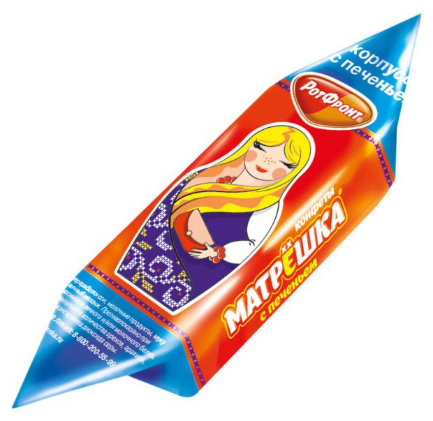 

Конфеты Рот Фронт Матрешка с печеньем, вес