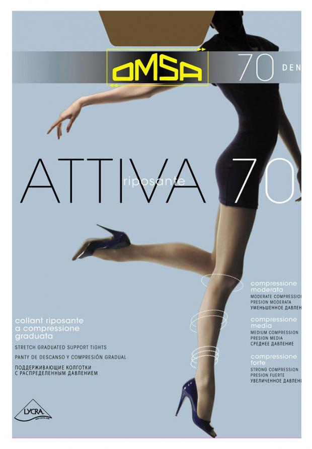 Колготки Omsa Attiva 70 daino, размер 2