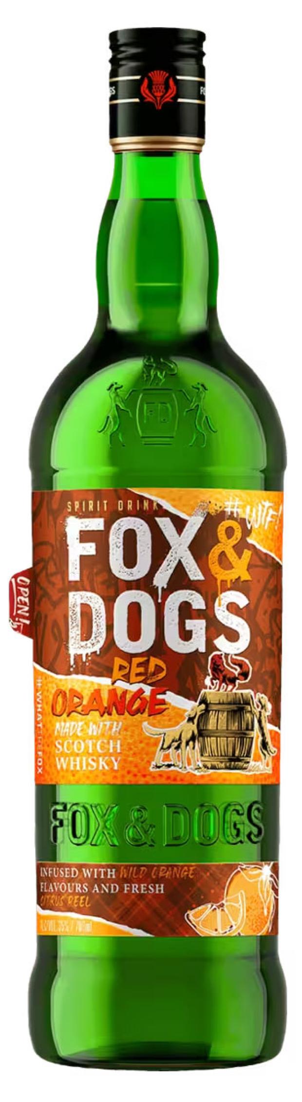 Виски Fox&Dogs Red Orange Россия, 0,7 л виски red and black 3 года россия 0 5 л