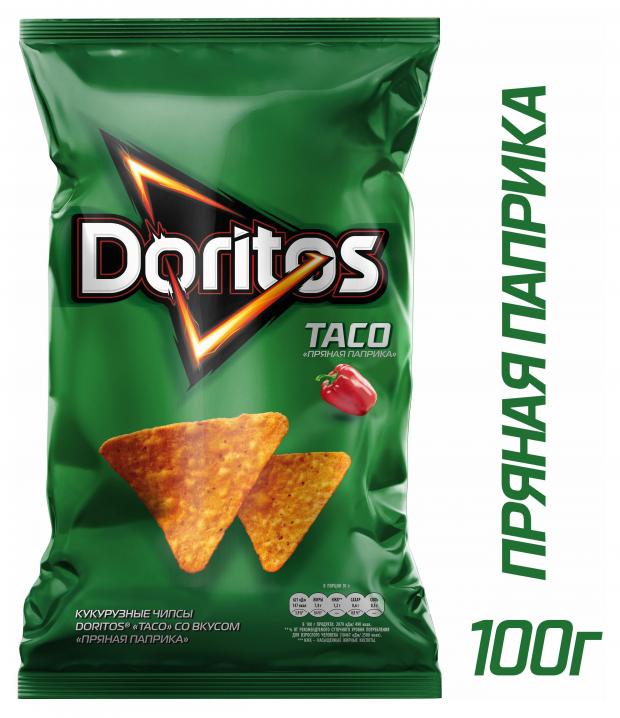 

Чипсы кукурузные Doritos Taco, 100 г