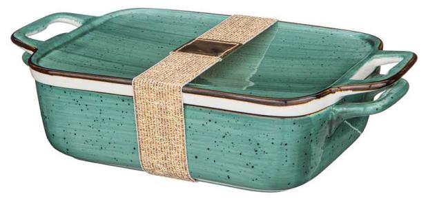 Блюдо для запекания Bronco Nature с крышкой, 24x14x6 см