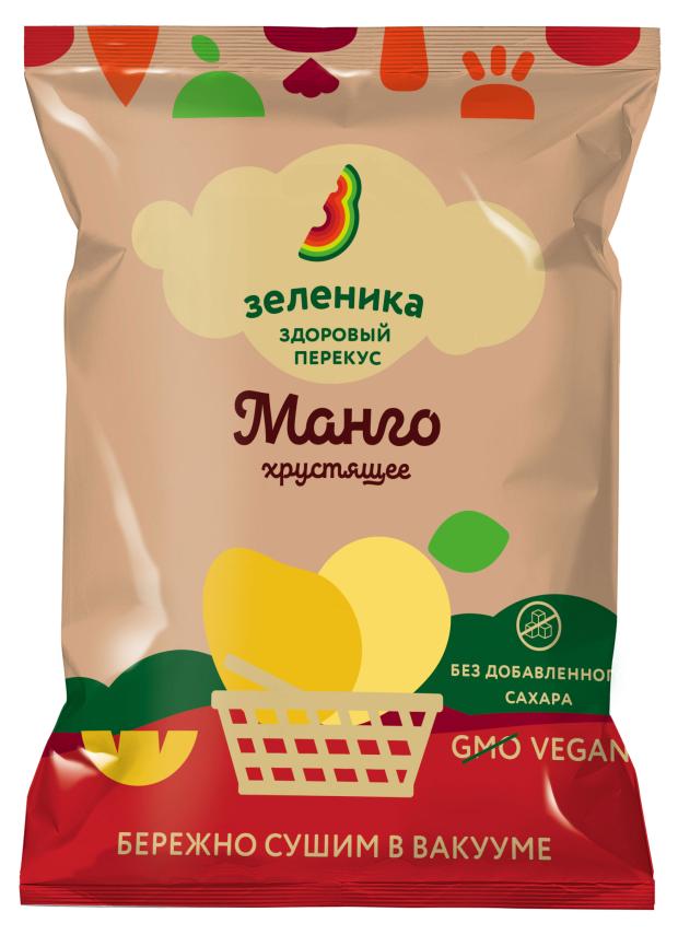 Снеки Зеленика Здоровый фруктовый перекус из Манго, 15 г