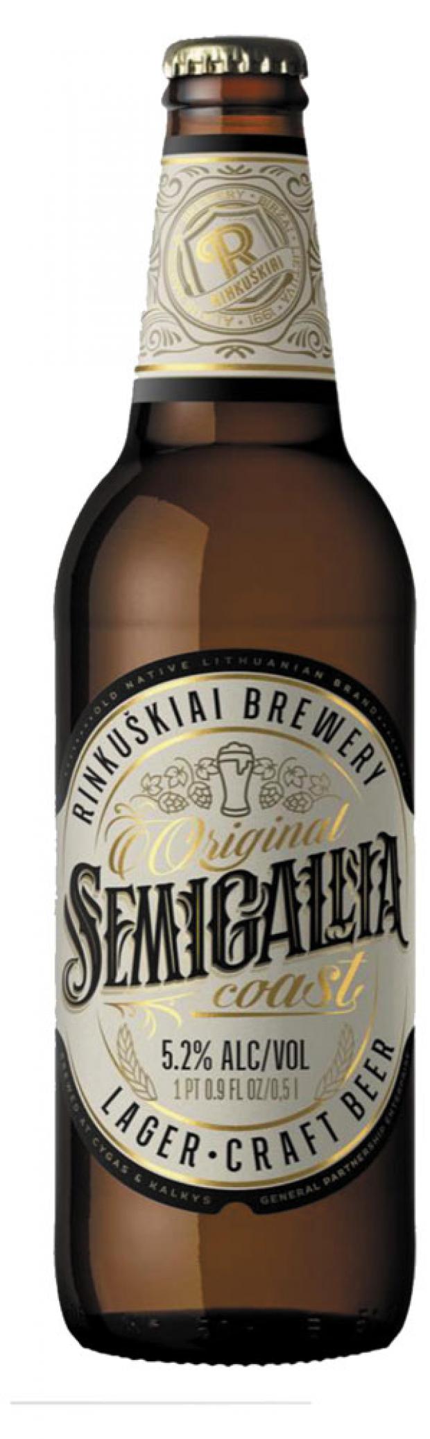 

Пиво Semigallia Coast Lager светлое фильтрованное 5,2%, 500 мл