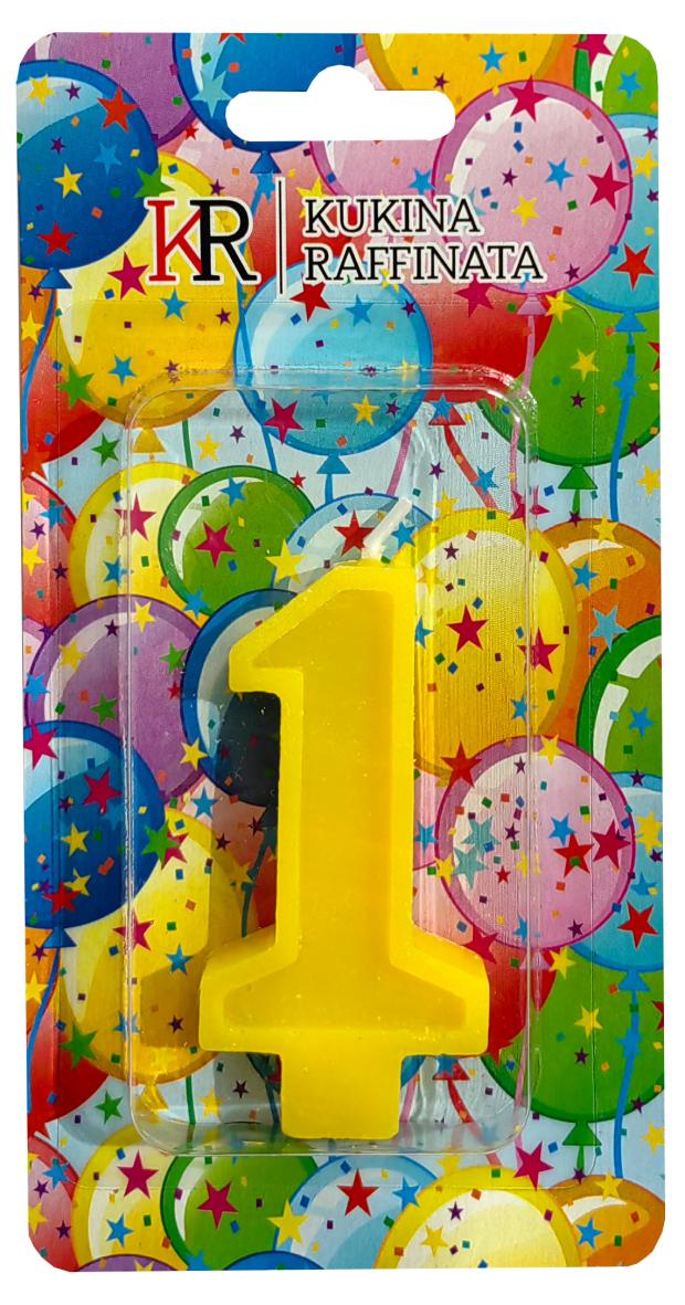 Свеча Kukina Raffinata цифра 1 37₽