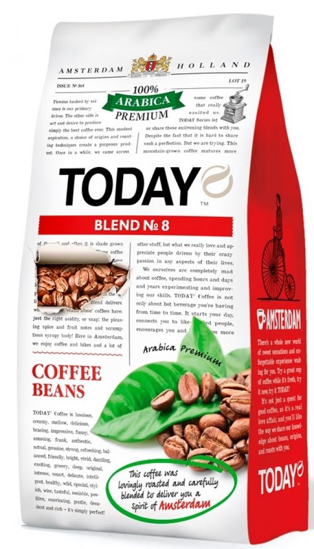 

Кофе в зернах TODAY Blend 8 100% арабика, 800 г