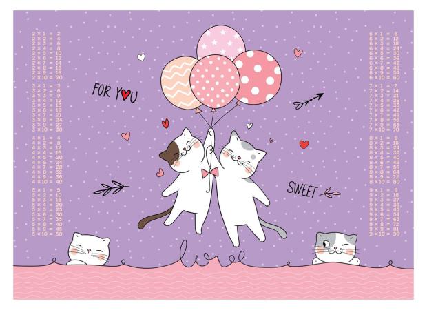 Покрытие настольное ArtSpace Kittens, А3+