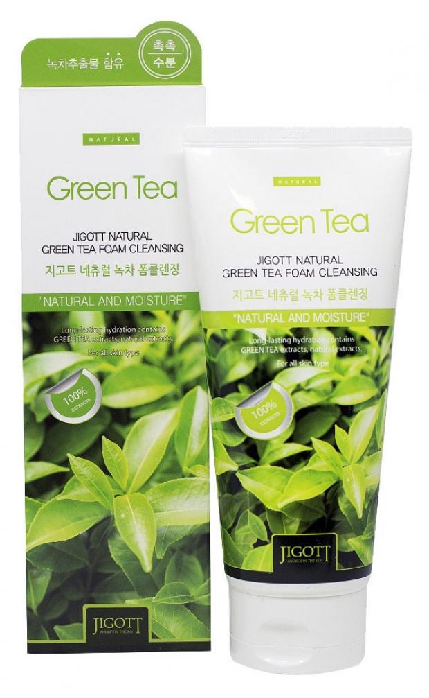 

Пенка для умывания с экстрактом зеленого чая Jigott Green Tea, 180 мл
