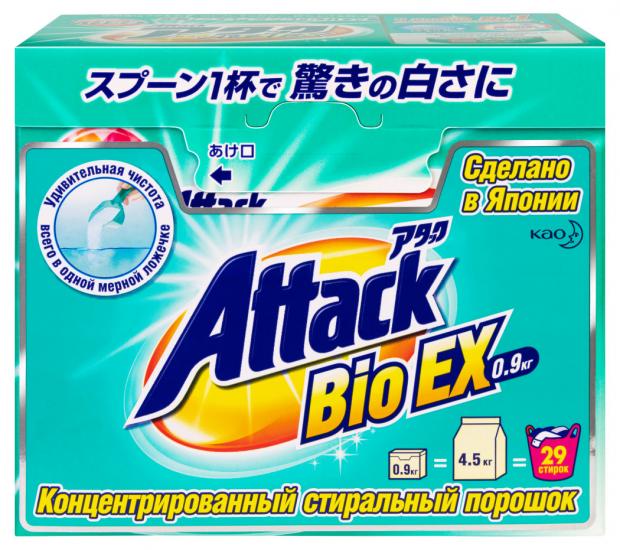 

Стиральный порошок Attack BioEX, 0,9 кг