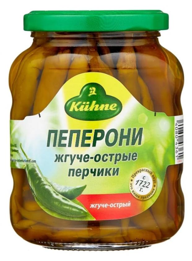 Перец острый Kuhne пепперони жгуче-острый, 300 г