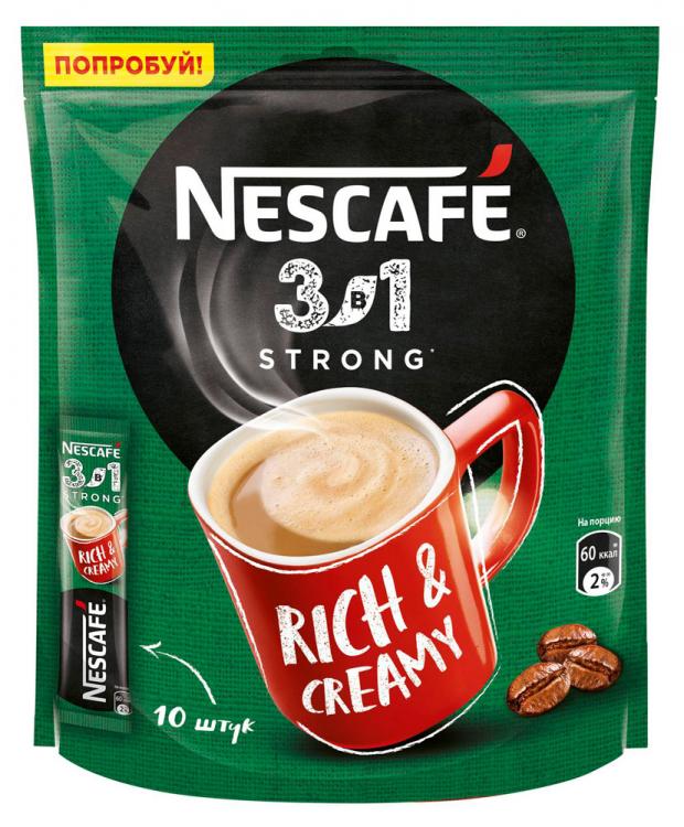

Напиток кофейный Nescafe Крепкий 3в1, 10х14,5 г