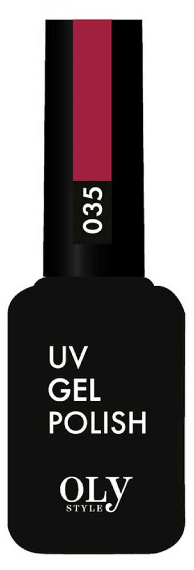 

Гель-лак для ногтей UV Olystyle OLS-GL розово-красный тон 035, 10 мл
