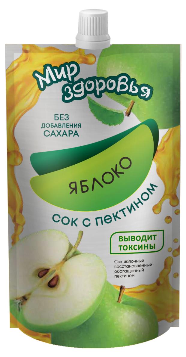 Сок Мир Здоровья Яблоко с пектином, 0,3 л