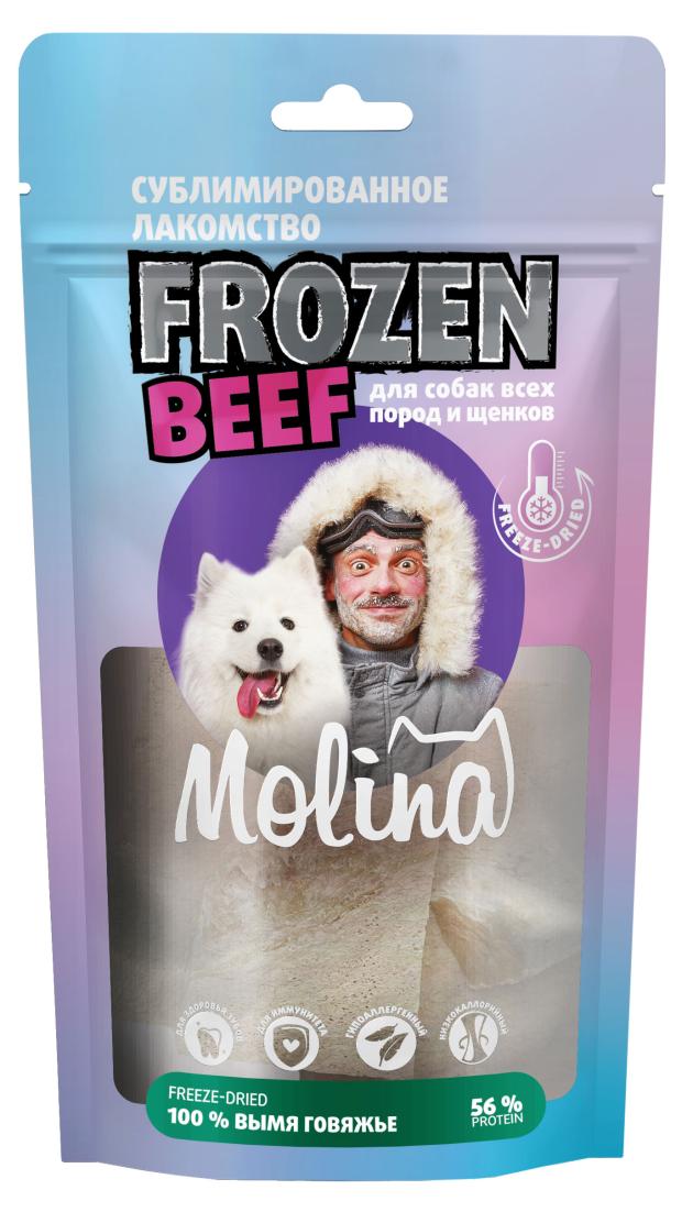 

Лакомство сублимированное для собак всех пород и щенков Molina Вымя говяжье, 60 г