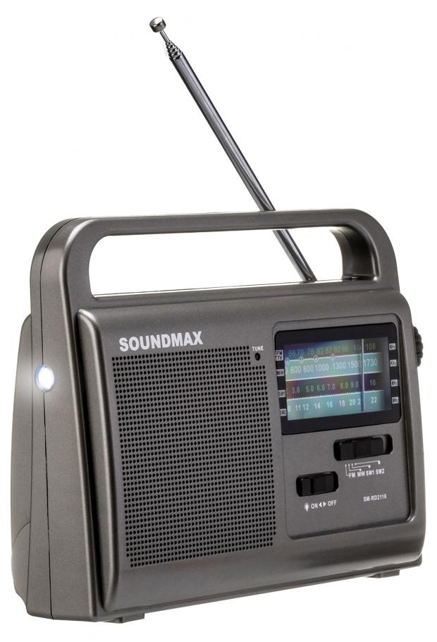 радиоприемник soundmax sm 1533 черный Радиоприемник Soundmax SM-RD2110