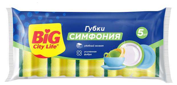 

Губки кухонные BIG CITY Симфония, 5 шт
