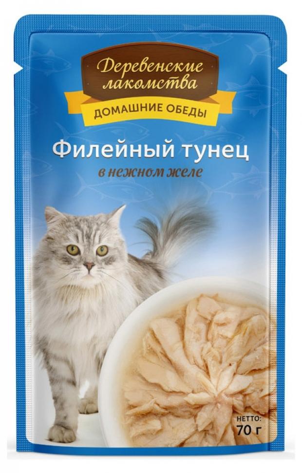 

Корм для кошек Деревенские лакомства тунец, 70 г