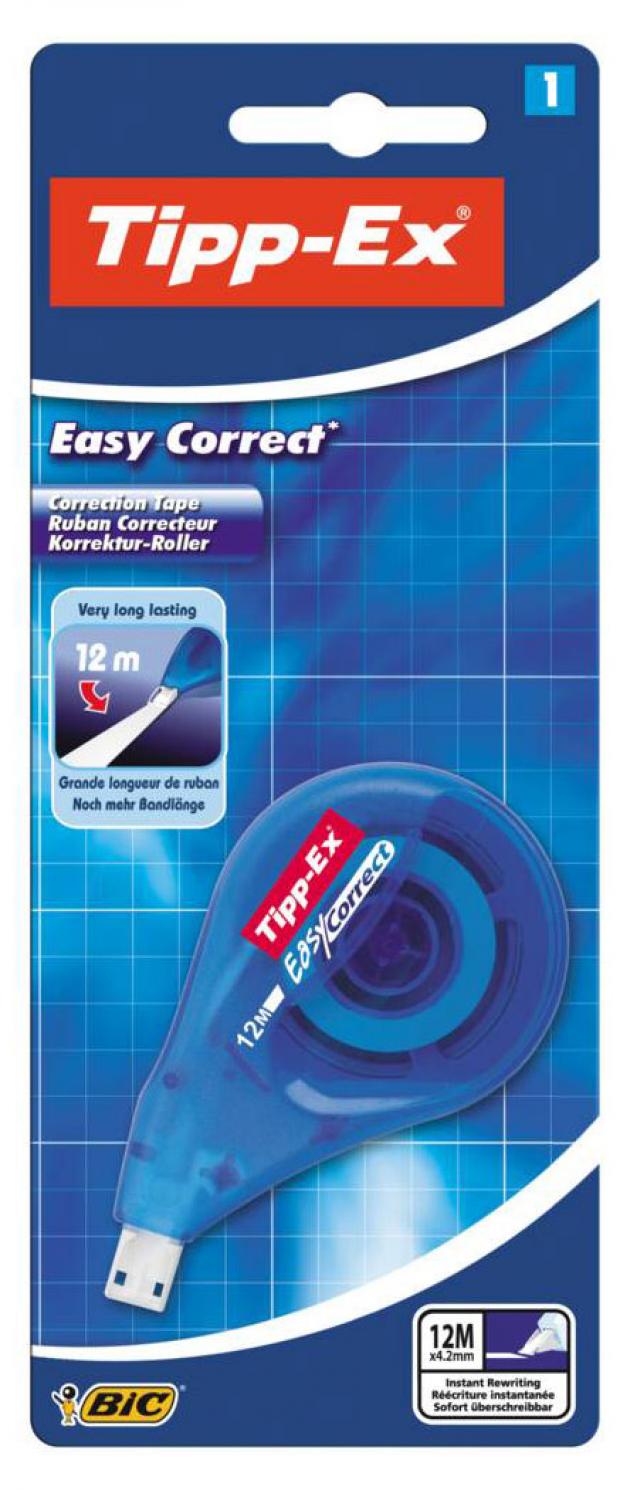 

Корректирующая лента Tipp-Ex Easy Correct c перемоткой 4,2 мм, 12 м