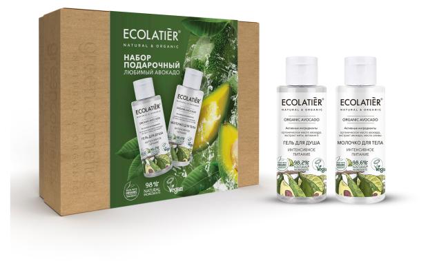 

Подарочный набор Ecolatier Любимый Авокадо, гель для душа 150 мл + молочко для тела, 150 мл