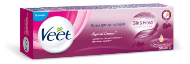 Крем для депиляции Veet с ароматом бархатной розы, 90 мл