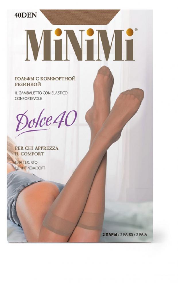 цена Гольфы Minimi DOLCE 40 caramello 2 пары, р.универсальный