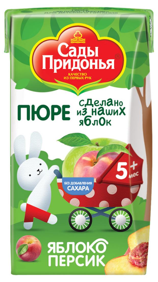 

Пюре «Сады Придонья» яблоко персик с 5 мес., 125 г