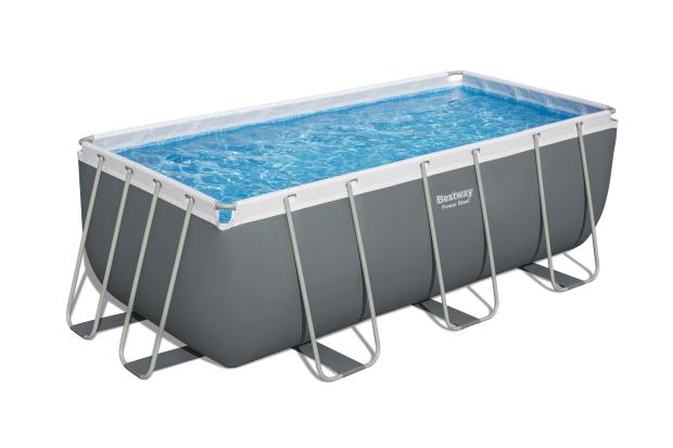 

Бассейн каркасный BESTWAY Steel Pro прямоугольный с насосом, 412х201х122 см