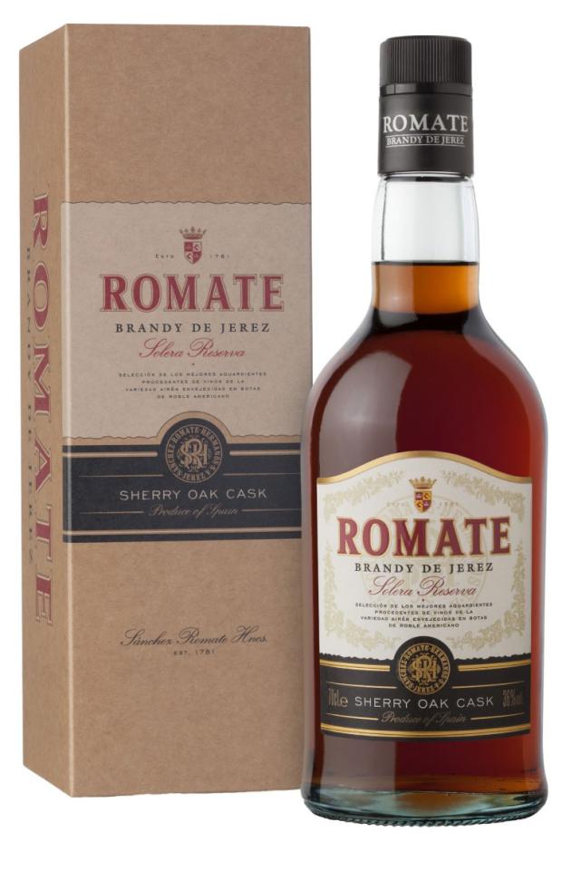 Бренди Romate de Jerez Reserva в подарочной упаковке Испания, 0,7 л