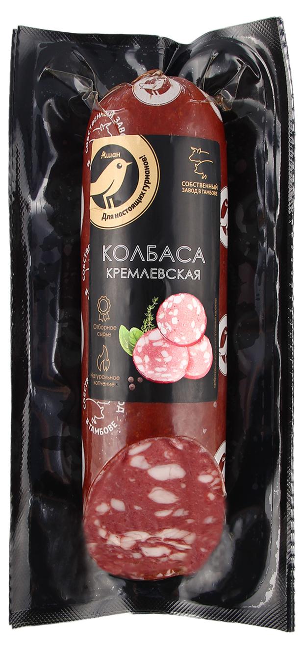 Колбаса варено-копченая АШАН Золотая птица Кремлевская, 400 г