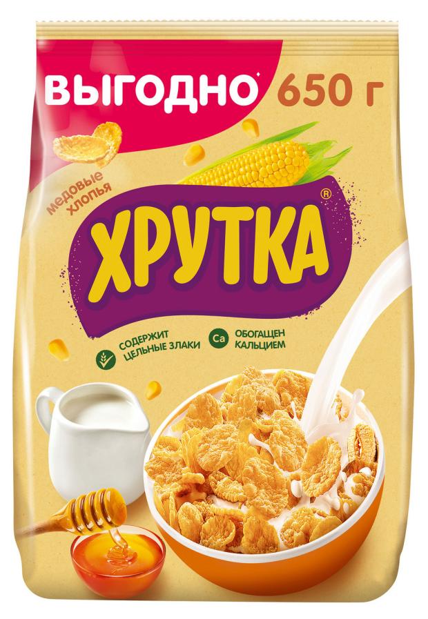 

Хлопья медовые ХРУТКА хрустящие обогащенные кальцием, 650 г