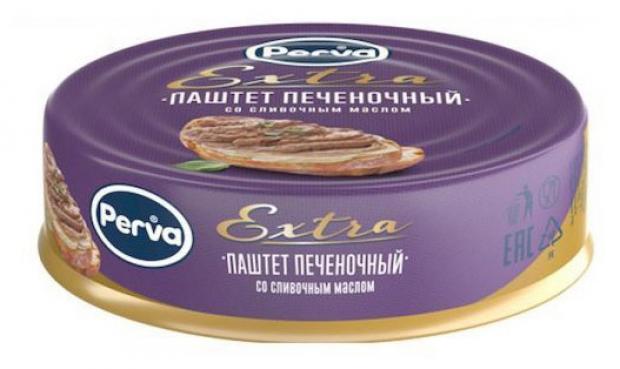 

Паштет печеночный Perva Extra со сливочным маслом, 100 г