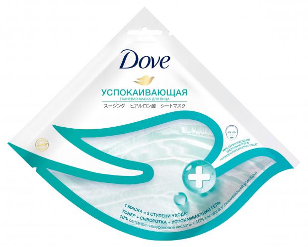 

Тканевая маска для лица Dove «Успокаивающая»,1 шт