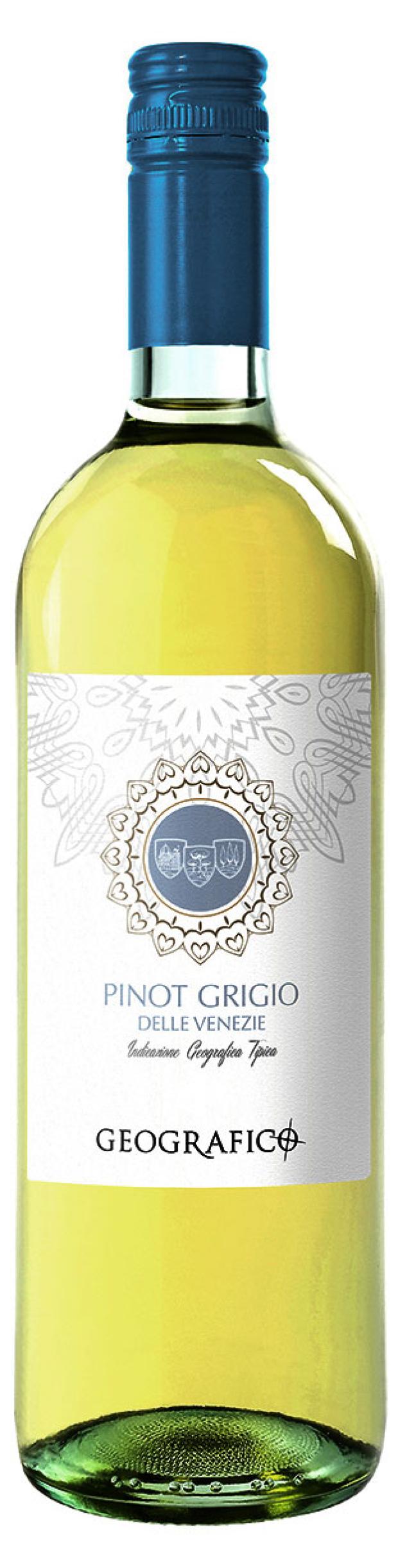 Вино Geografico Pinot Grigio delle Venezie белое сухое Италия, 0,75 л вино lenotti pinot grigio белое сухое италия 0 75 л