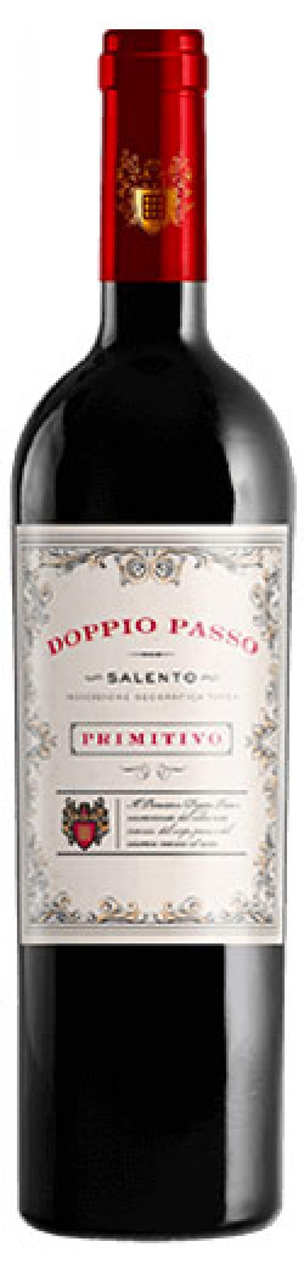 Вино Doppio Passo Primitivo красное полусухое Италия, 0,75 л цена и фото