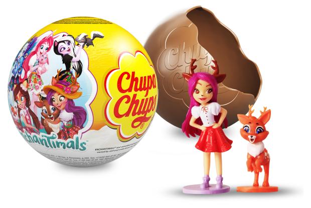 Шоколадный шар Chupa Chups с игрушкой внутри, 20 г