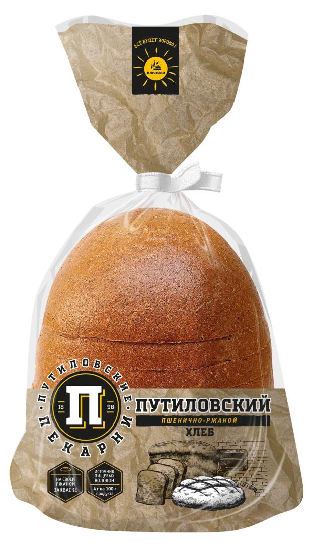 Хлеб Каравай Путиловский в нарезке, 400 г