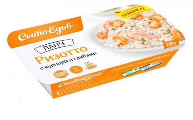 

Ризотто «Сытоедов» с курицей и грибами, 12х250 г
