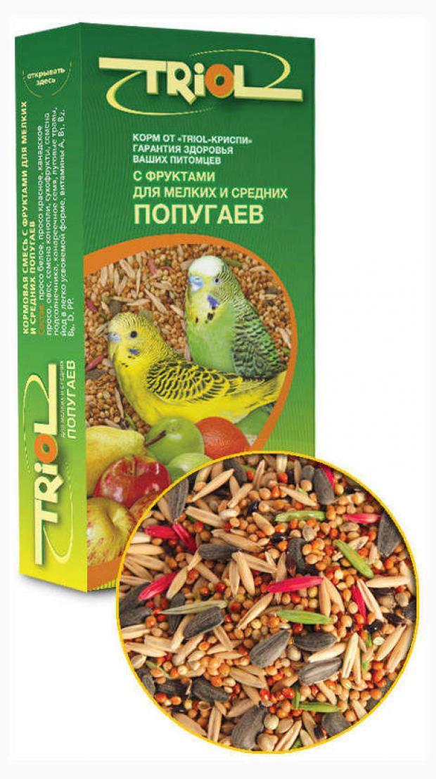 

Корм для мелких и средних попугаев Triol с фруктами, 500 г