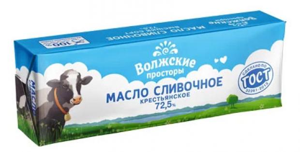 Масло сливочное Волжские просторы 72,5%, 400 г