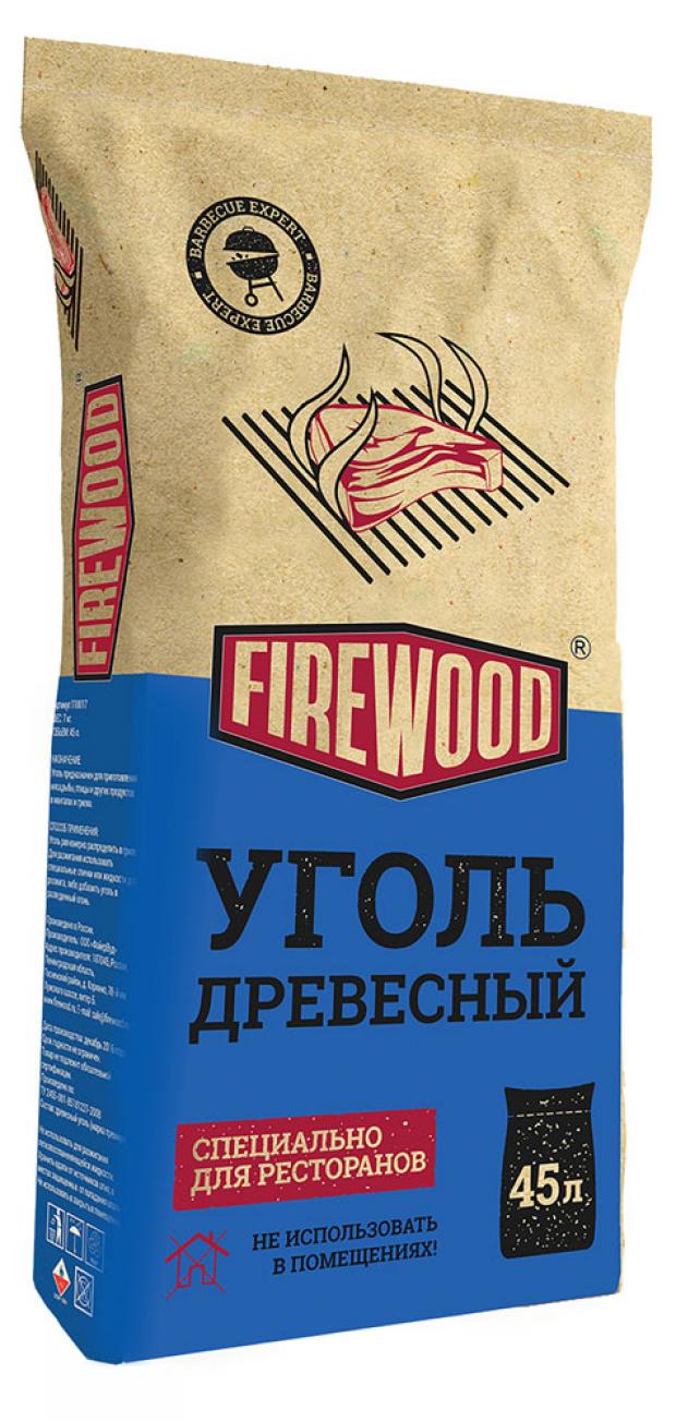 Уголь древесный FireWood, 45 л