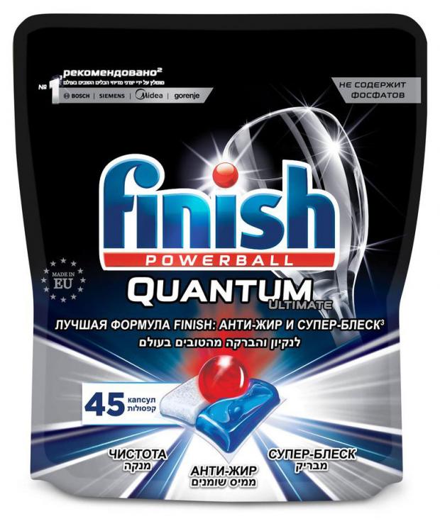 

Таблетки для посудомоечной машины Finish Quantum Ultimate, 45 шт