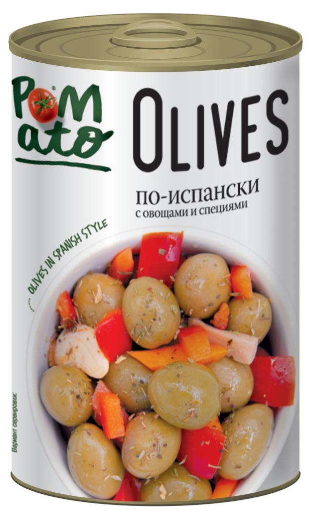 

Оливки Pomato по-испански с овощами и специями, 300 г