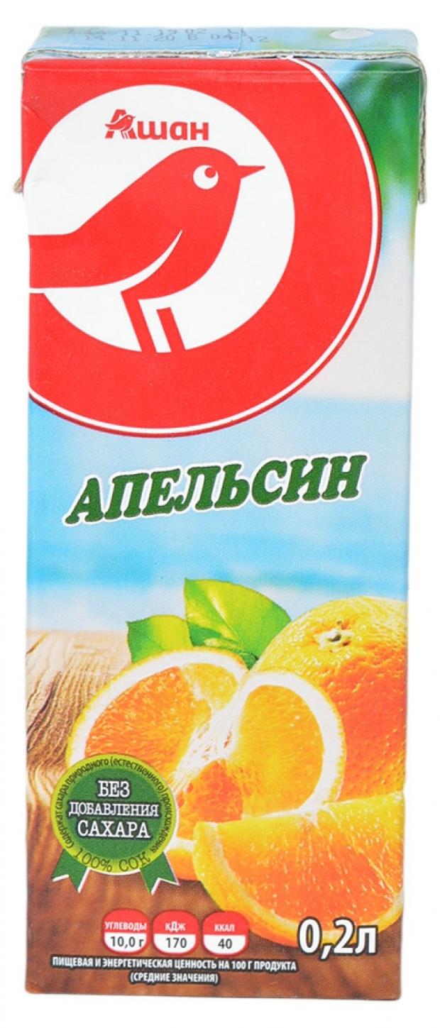 

Сок АШАН апельсиновый с 3 лет, 200 мл