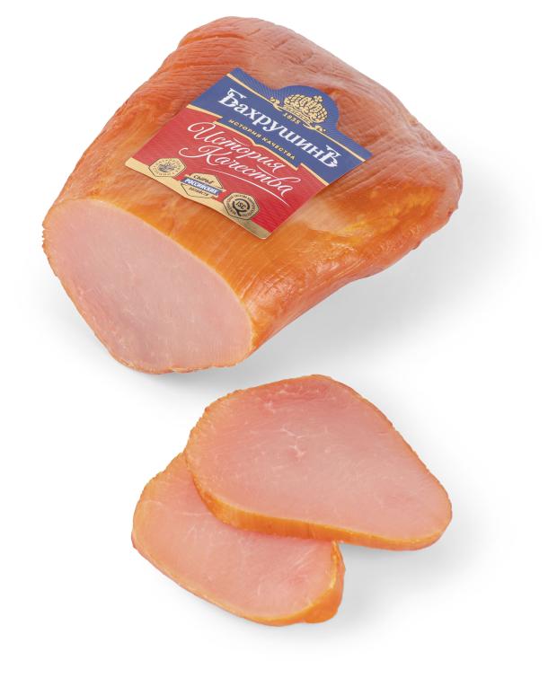 Карпаччо из индейки Бахрушинъ сырокопченое 02-05 кг 1 упаковка 03 кг 124₽
