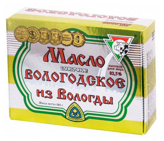 

Масло сливочное Из Вологды Вологодское 82,5%, 180 г
