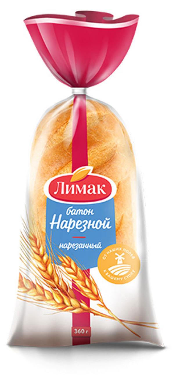 Батон пшеничный Лимак нарезной, 360 г