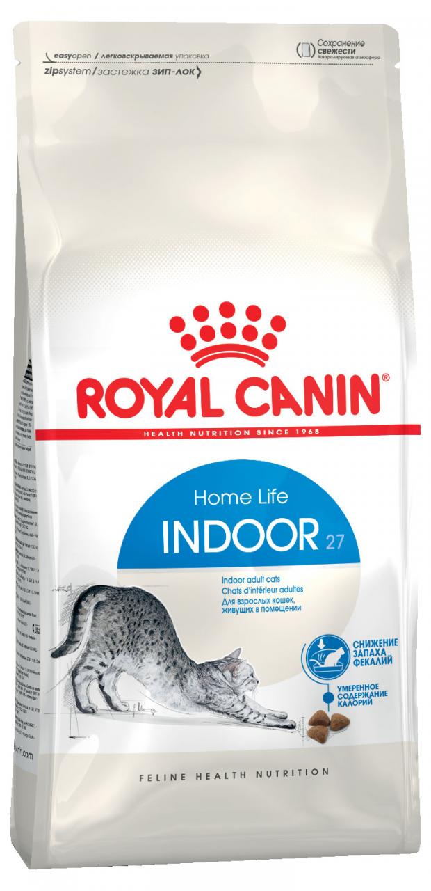 Сухой корм для взрослых кошек Royal Canin Indoor постоянно живущих в помещении, 200 г