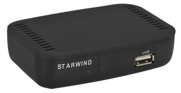 Приставка Starwind CT-160 DVB-T2 черная приемник телевизионный dvb t2 starwind ct 240