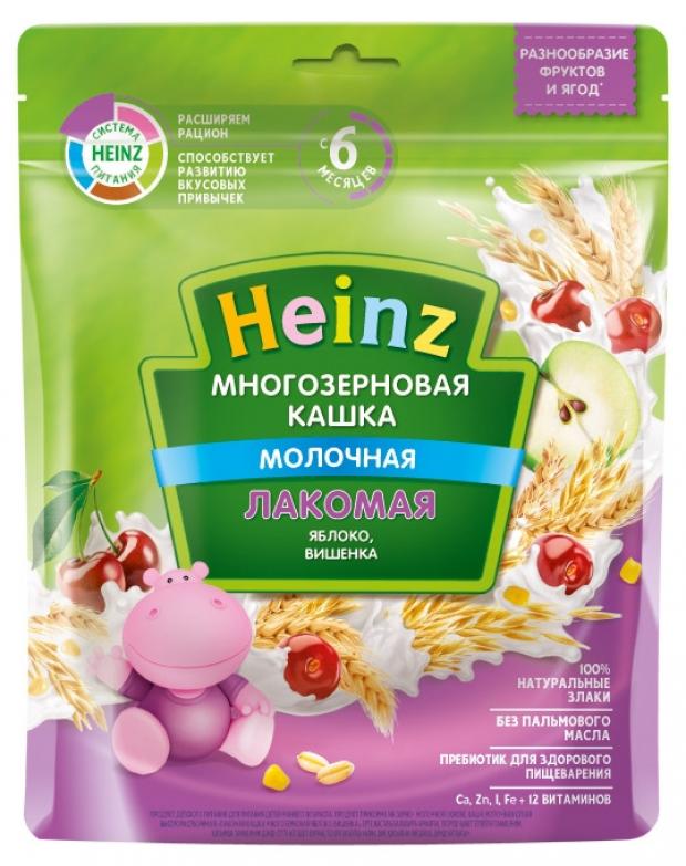 

Кашка молочная Heinz Лакомая многозерновая яблоко вишня с 6 мес., 170 г